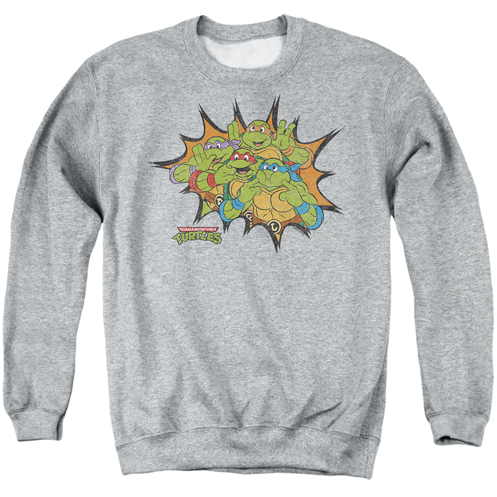 TMNT - Funny Face Turtles - Adult Sweatshirt
