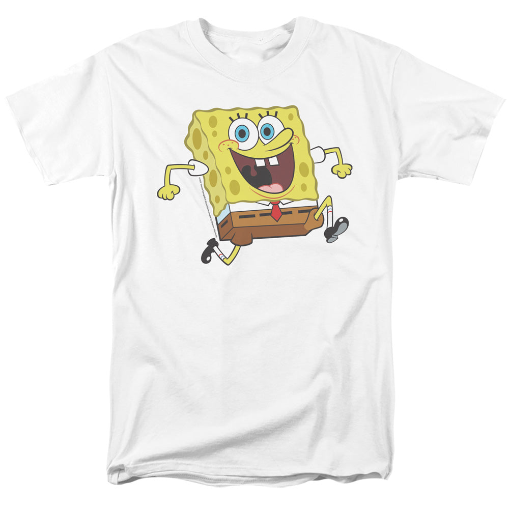 SpongeBob SquarePants - Happy Running Spongebob - Adult Men T-Shirt