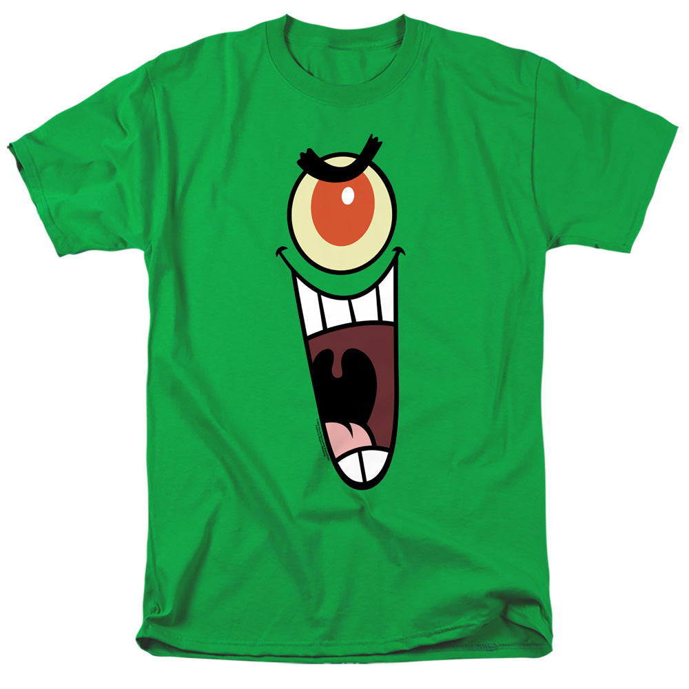 SpongeBob SquarePants - Plankton Sinister Face - Adult Men T-Shirt