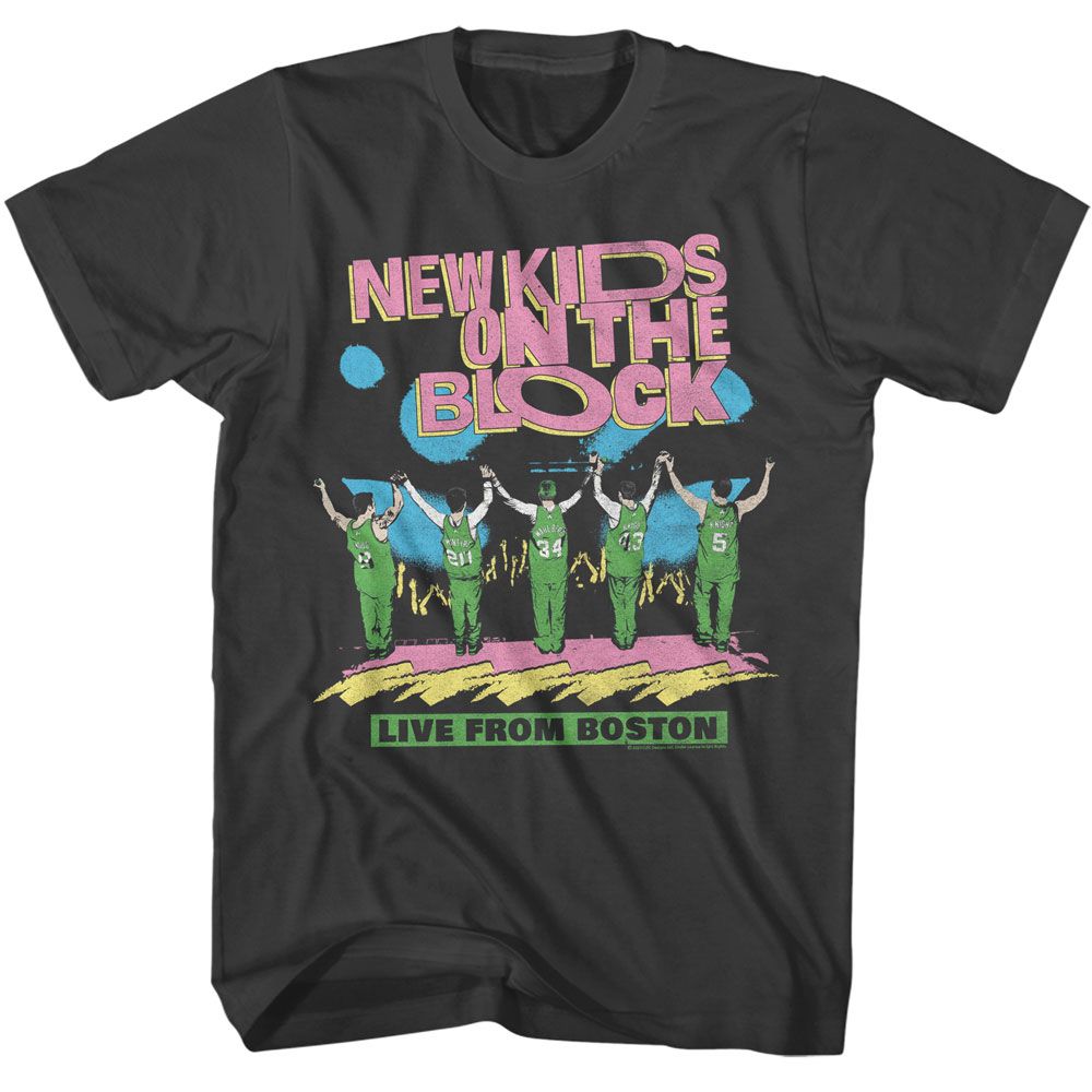 New Kids On The Block - Live From Boston - Licensed - Adult Short Sleeve T-Shirt