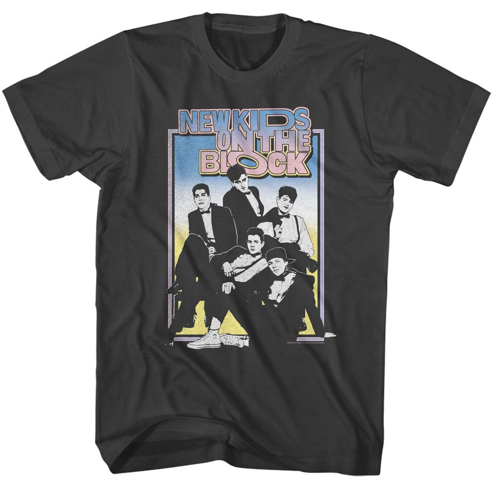 New Kids On The Block - Gradient Suits - Licensed - Adult Short Sleeve T-Shirt