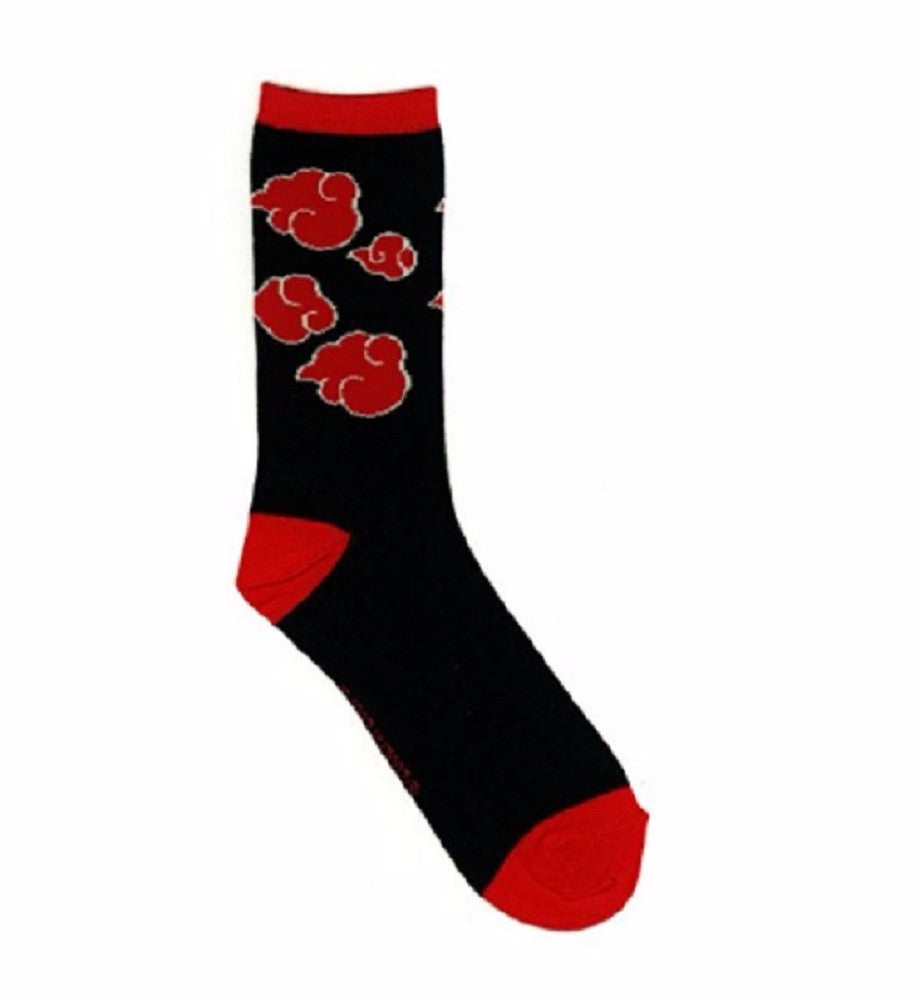 Naruto Akasuki Clouds Anime Crew Socks