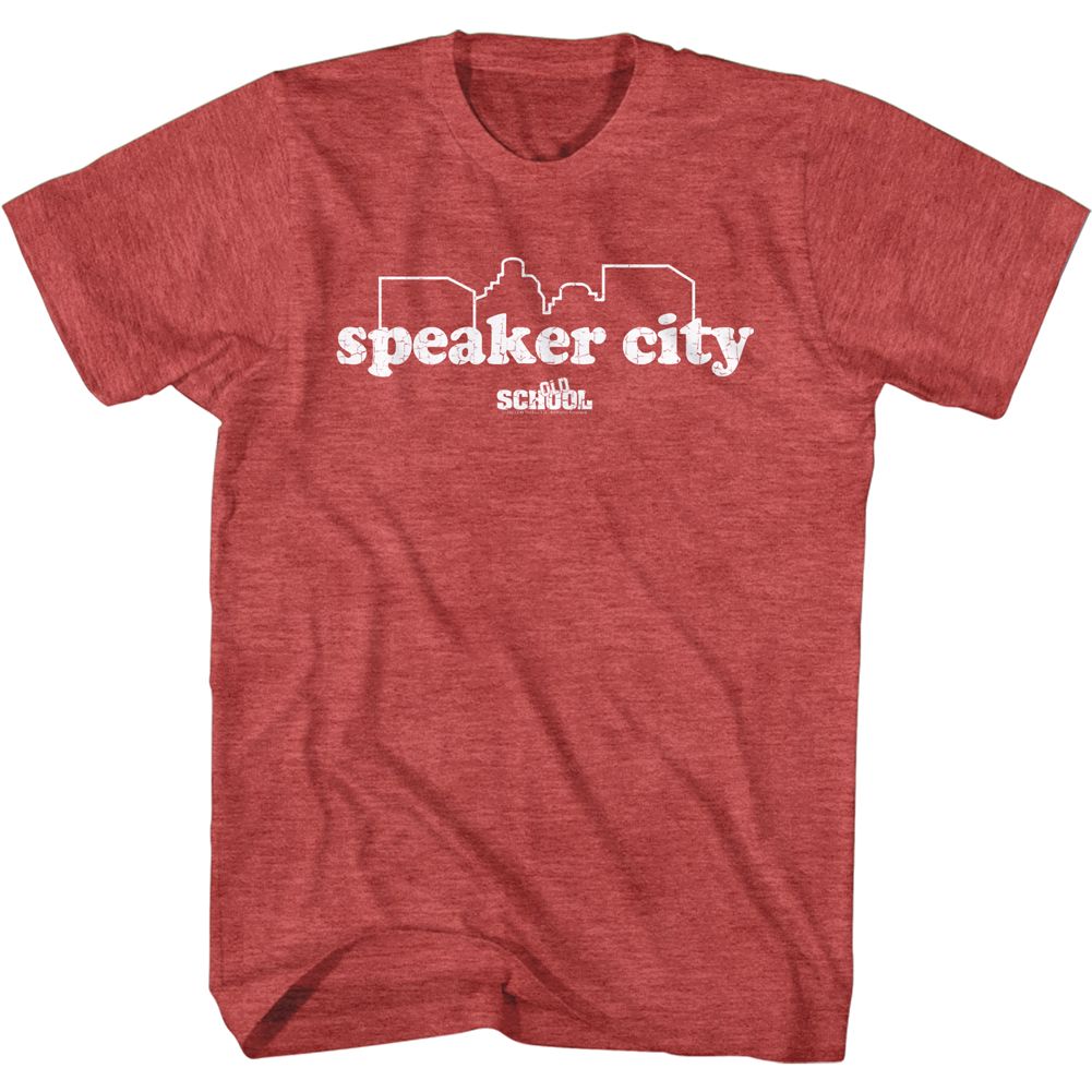 Oldschool - Speaker City - Short Sleeve - Heather - Adult - T-Shirt
