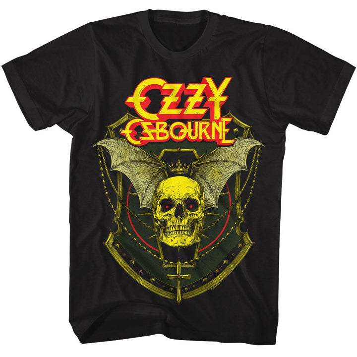 Ozzy Osbourne - Crowned Skull Winged - Licensed - Adult Short Sleeve T-Shirt