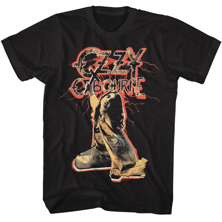 Ozzy Osbourne - Red Lightning - Officially Licensed - Adult Short Sleeve T-Shirt