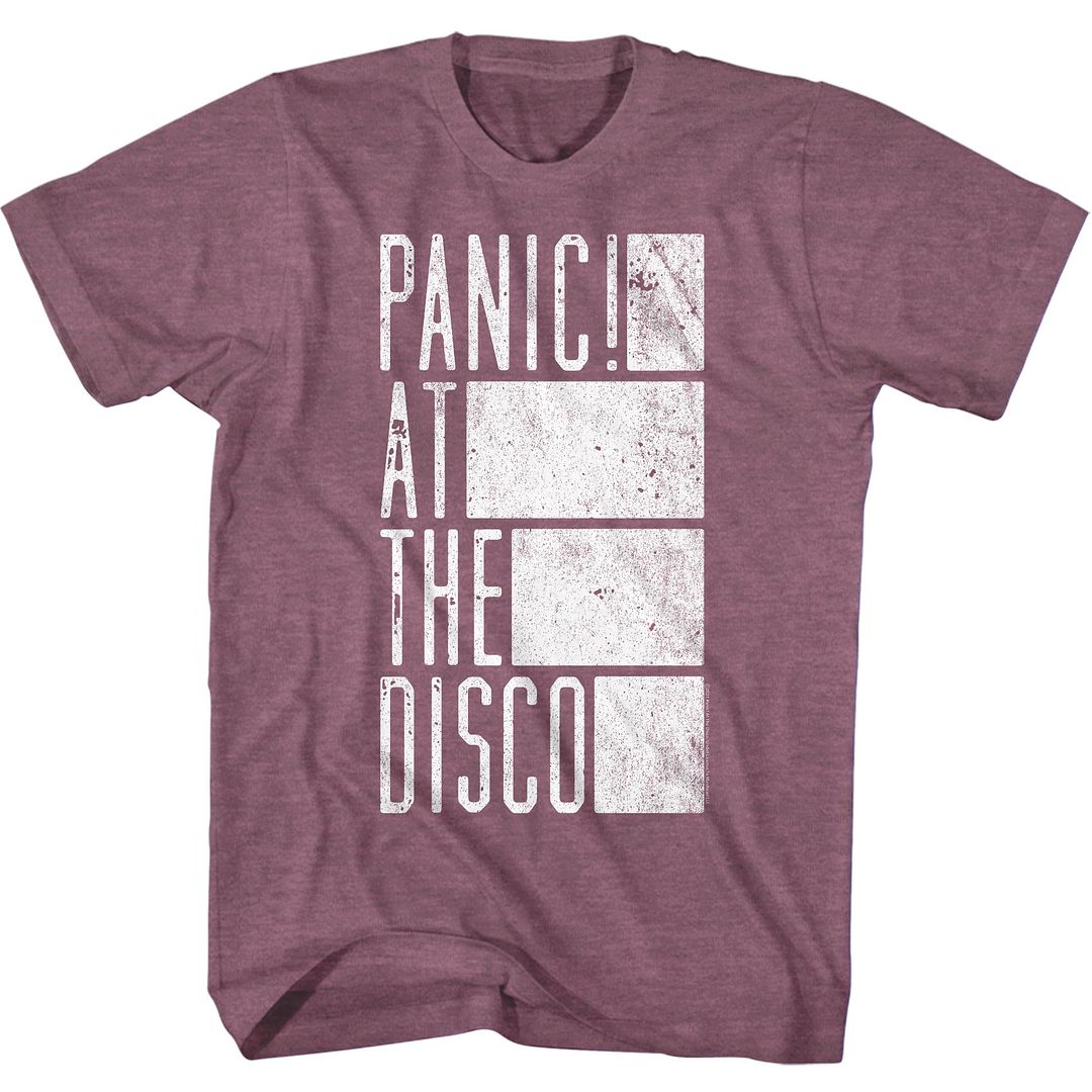 Panic At The Disco - Box - Short Sleeve - Heather - Adult - T-Shirt