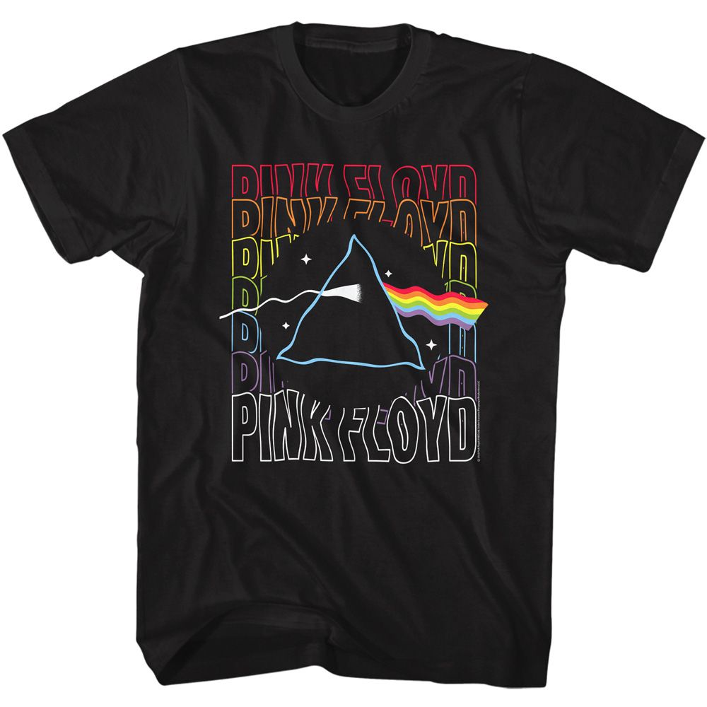 Pink Floyd - Wavy Prism - Short Sleeve - Adult - T-Shirt