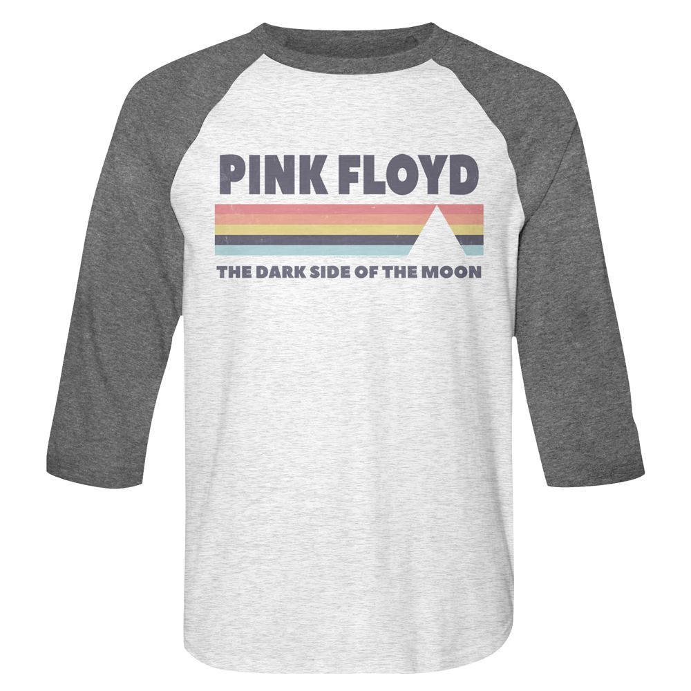 Pink Floyd - Dark Side Of The Moon - 3/4 Sleeve - Heather - Adult - Raglan Shirt