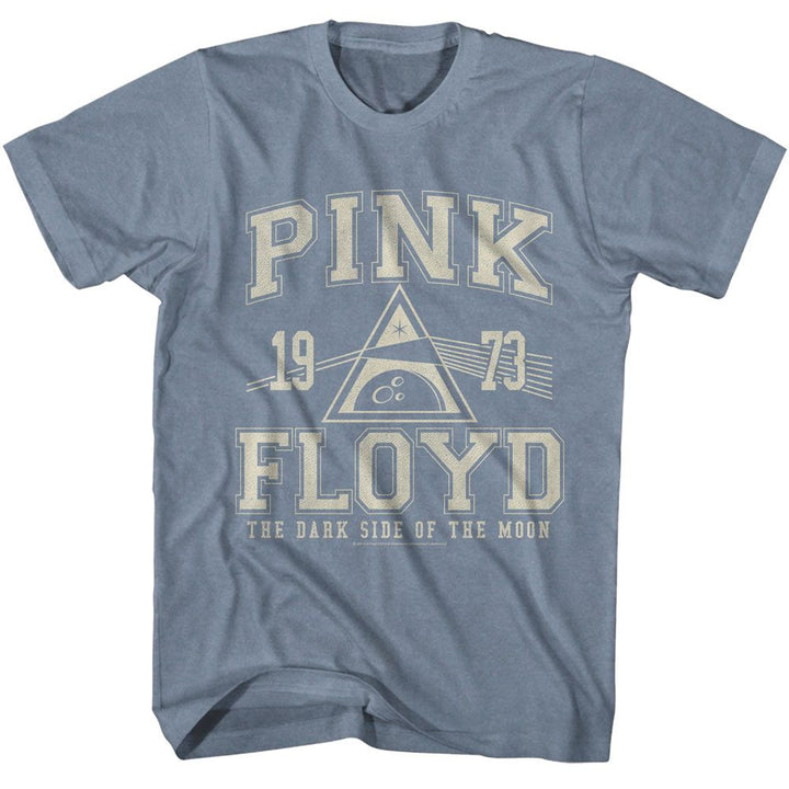 Pink Floyd - Athletic - Blue Front Print Short Sleeve Heather Adult T-Shirt