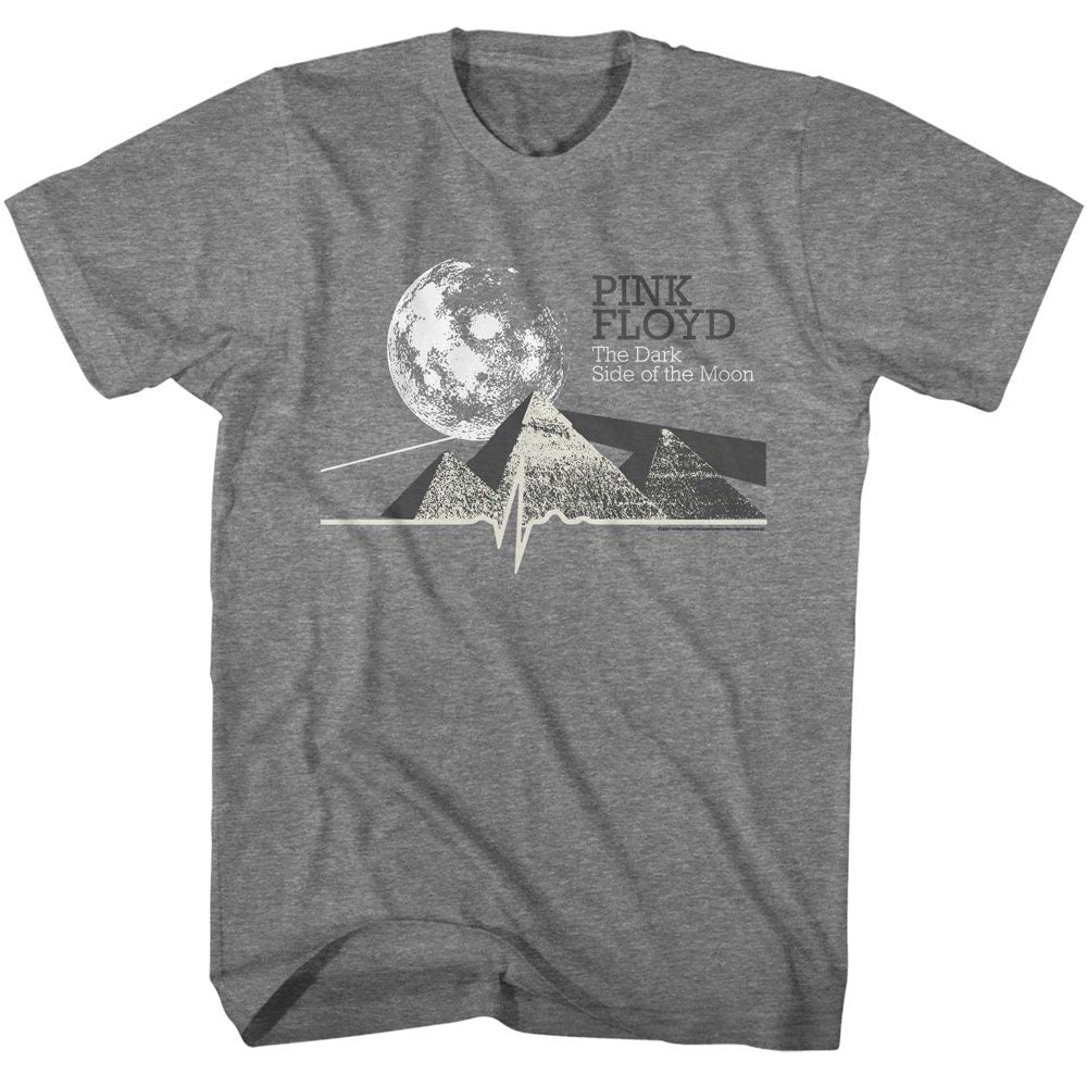 Pink Floyd - Dark Side Of The Moon Pyramids - Short Sleeve Heather Adult T-Shirt