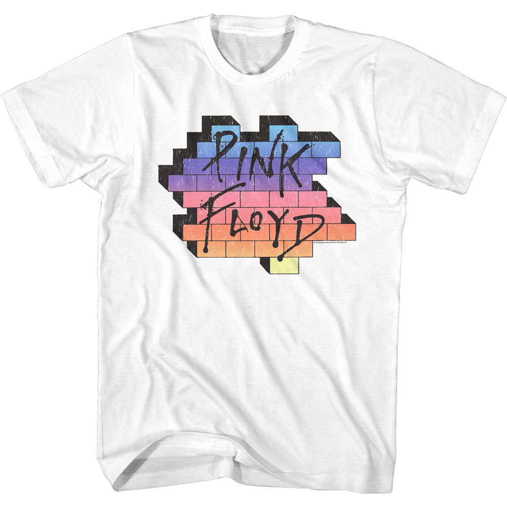 Pink Floyd - Rainbow Wall - Short Sleeve - Adult - T-Shirt