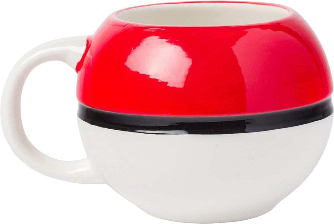 Pokemon Pokeball Ceramic 3D Sculpted Mug Microwave Safe 20 Ounces