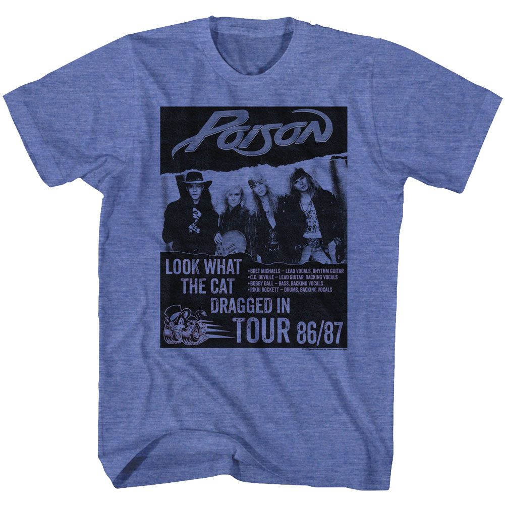 Poison - Look What Tour 2 - Short Sleeve - Heather - Adult - T-Shirt