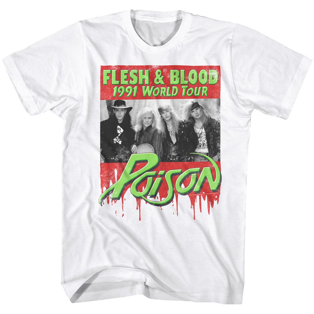 Poison - Flesh Blood - Short Sleeve - Adult - T-Shirt