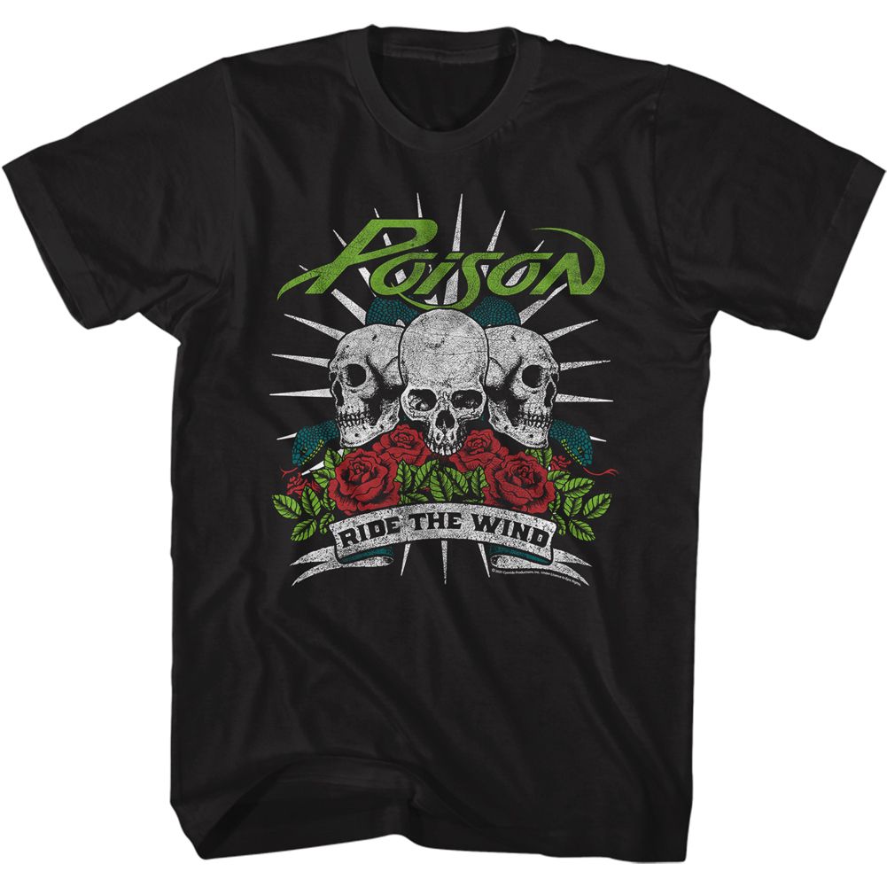 Poison - Ride The Wind - Short Sleeve - Adult - T-Shirt