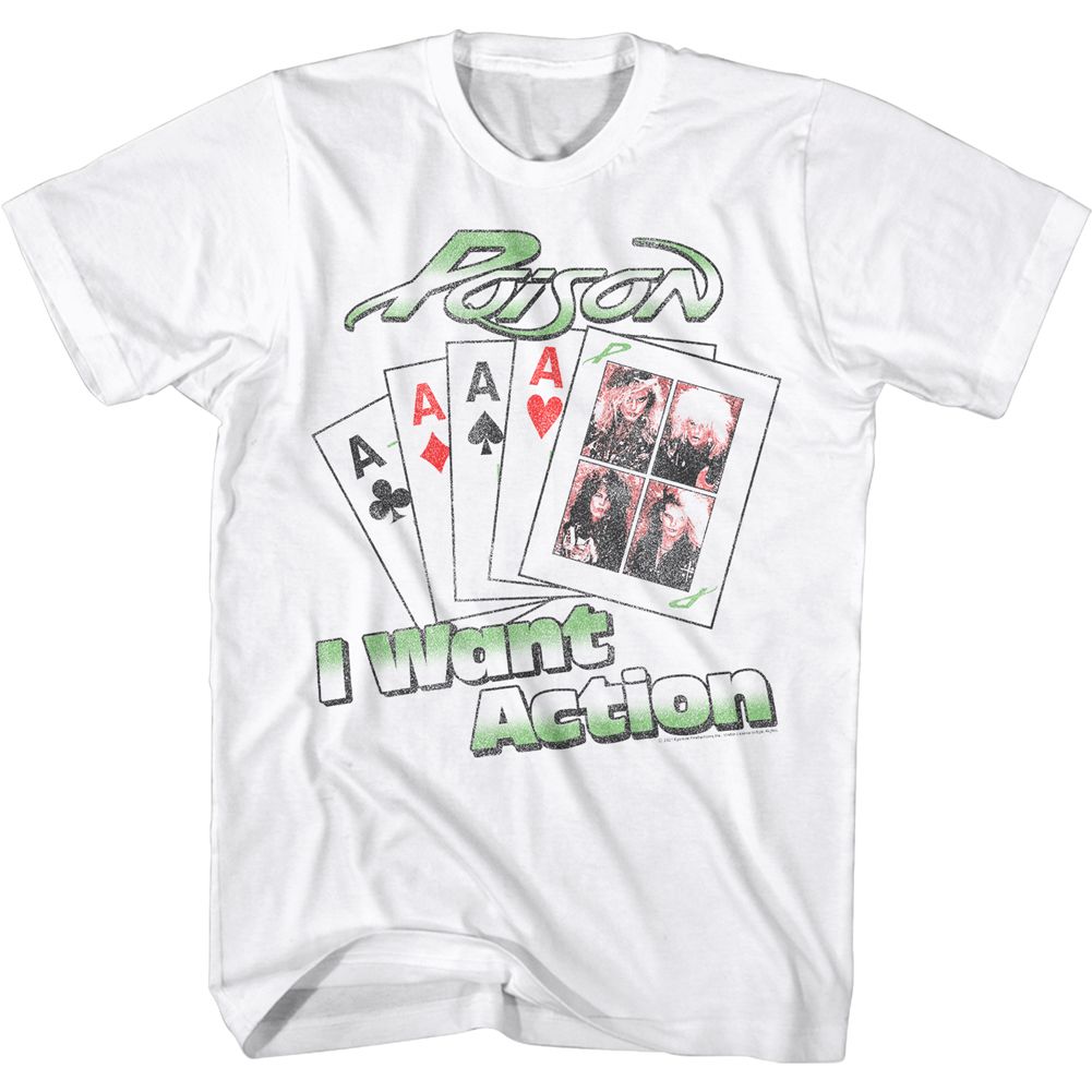 Poison - Want Action Card - Short Sleeve - Adult - T-Shirt