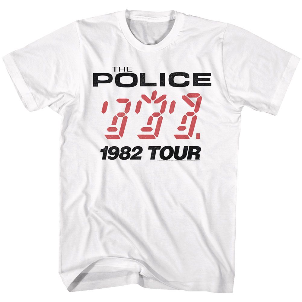 The Police - 1982 Tour - Short Sleeve - Adult - T-Shirt
