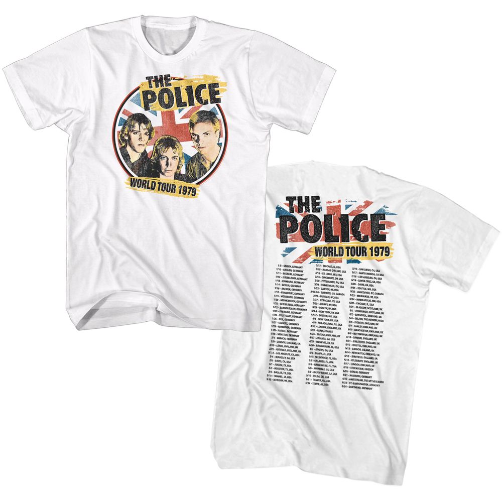 The Police - 79 World Tour - Short Sleeve - Adult - T-Shirt