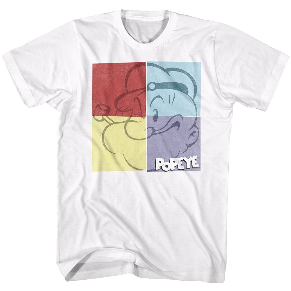 Popeye - Square - Short Sleeve - Adult - T-Shirt