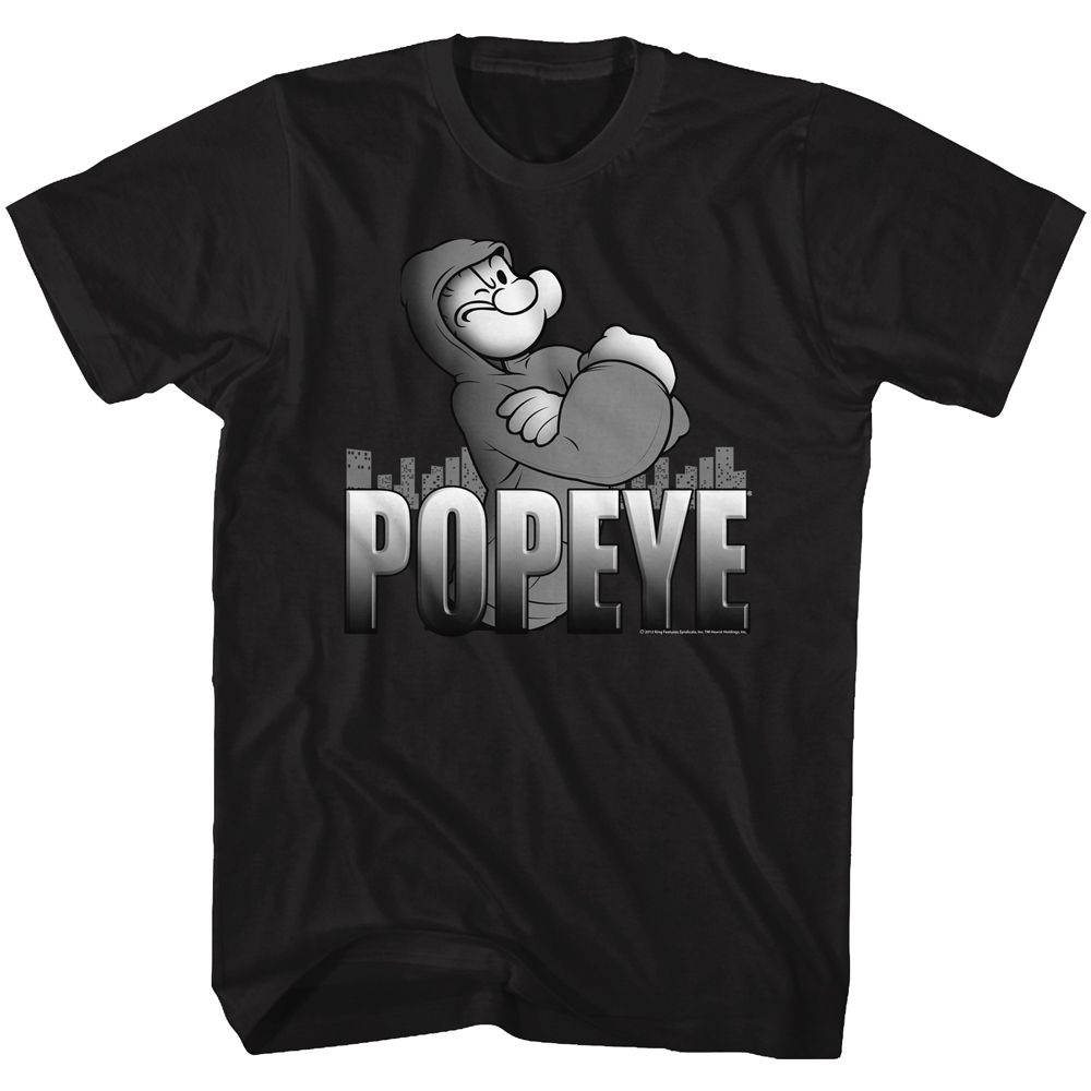 Popeye - Hoodie Popeye - Short Sleeve - Adult - T-Shirt