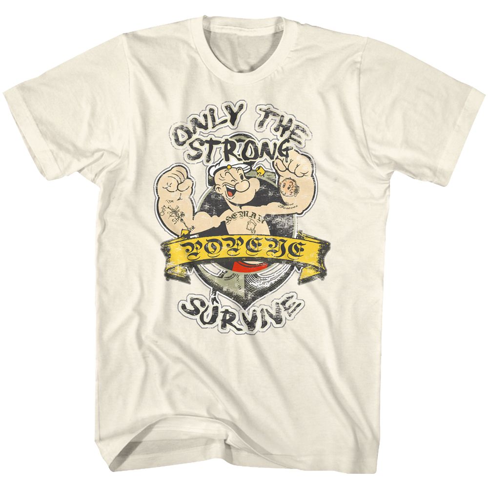 Popeye - Only The Strong - Short Sleeve - Adult - T-Shirt