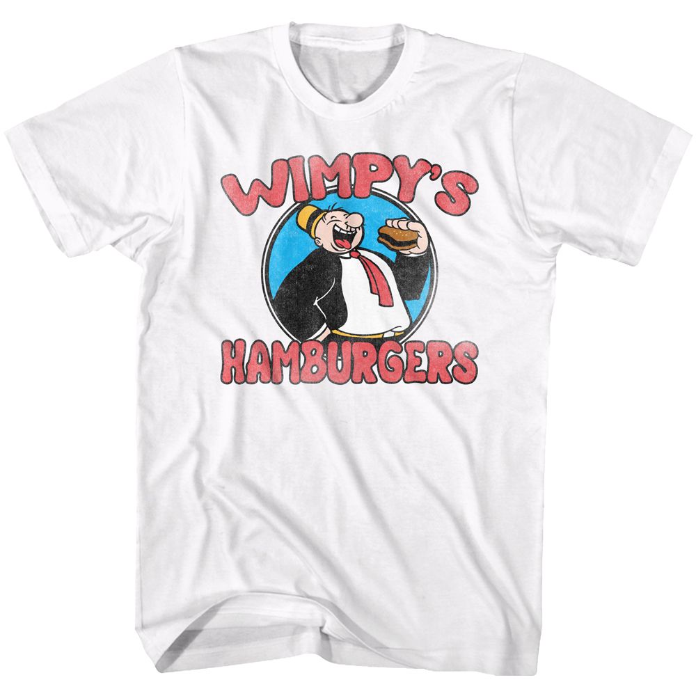 Popeye - Wimpys Burgers - Short Sleeve - Adult - T-Shirt