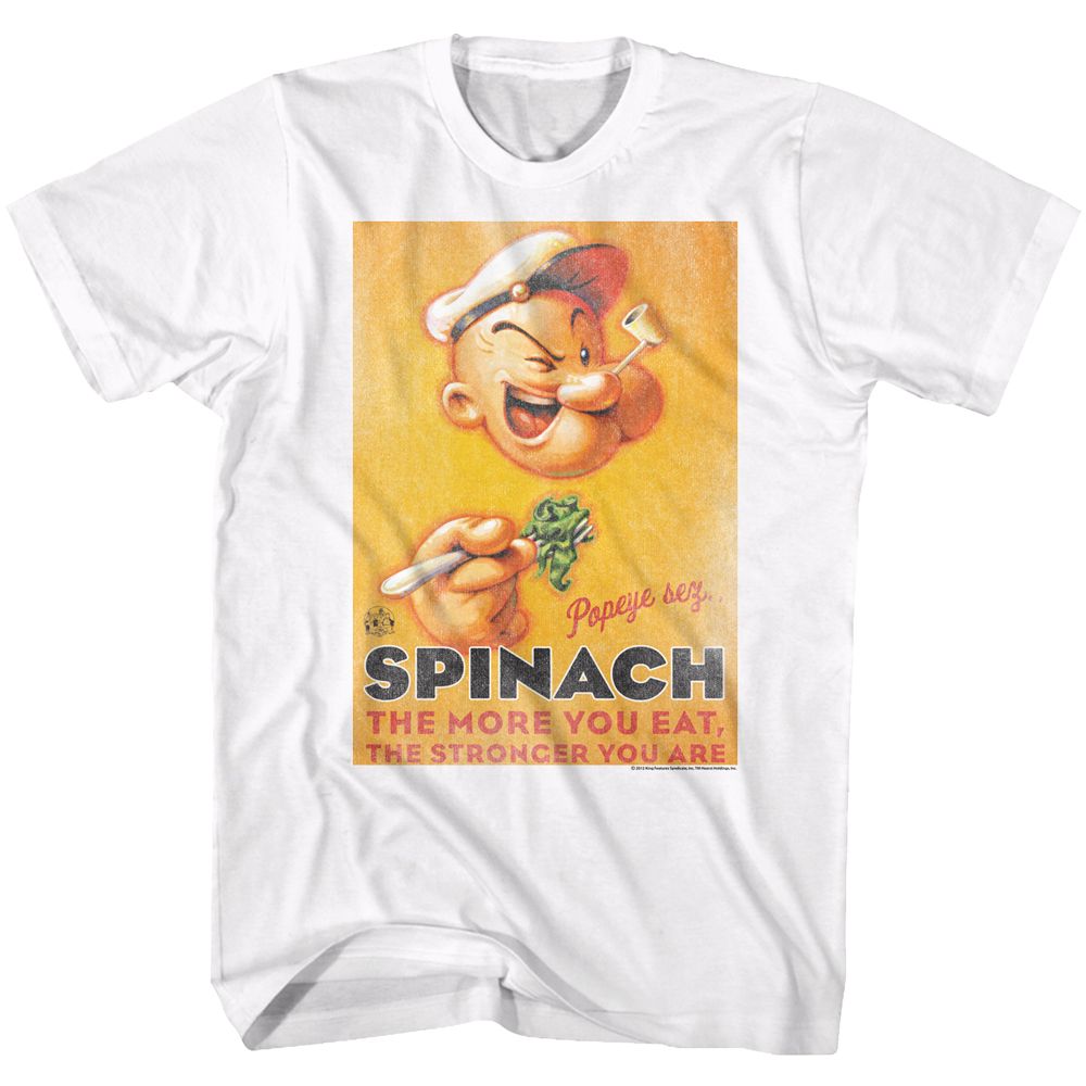 Popeye - Spinach Style - Short Sleeve - Adult - T-Shirt