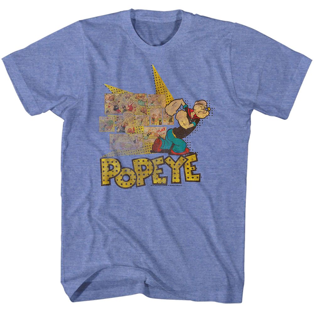 Popeye - Fightin Popeye - Short Sleeve - Heather - Adult - T-Shirt