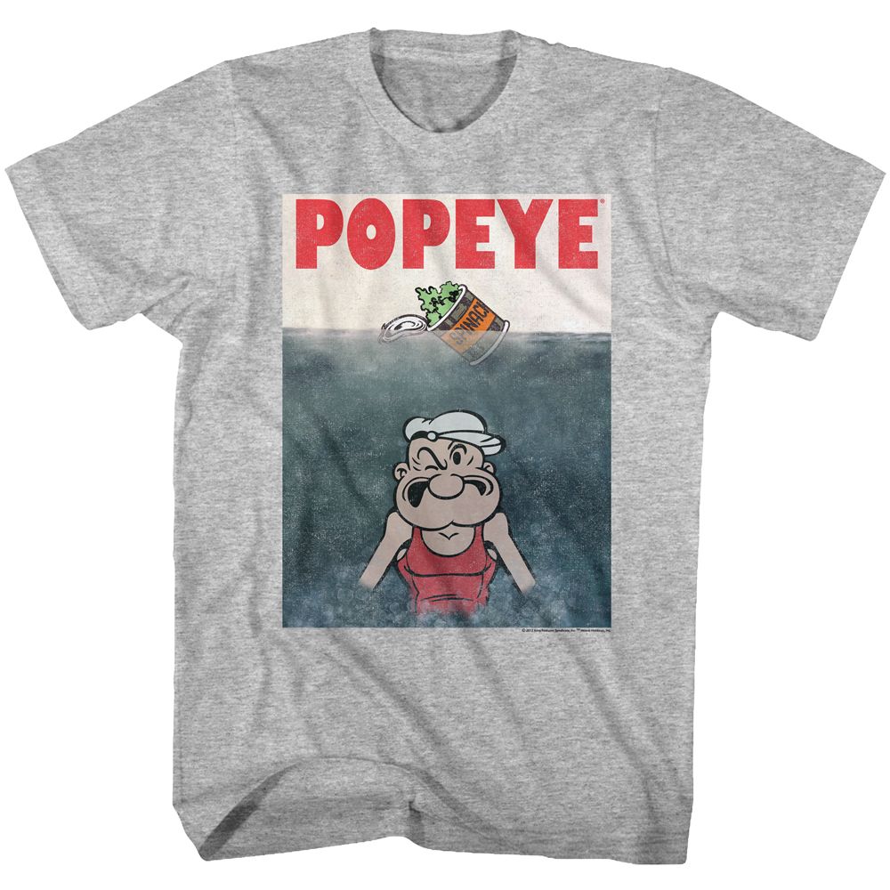 Popeye - Beware Of Popeye - Short Sleeve - Heather - Adult - T-Shirt