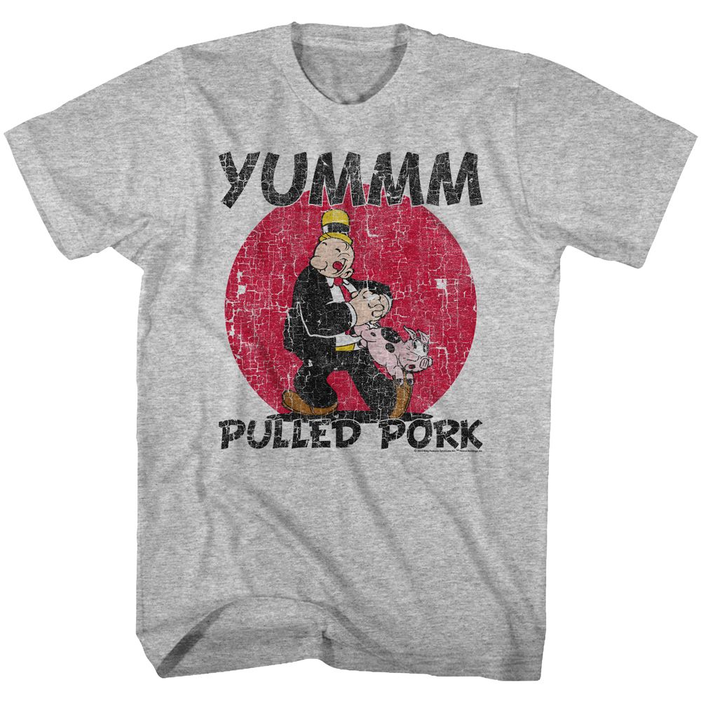 Popeye - Pulled Pork - Short Sleeve - Heather - Adult - T-Shirt