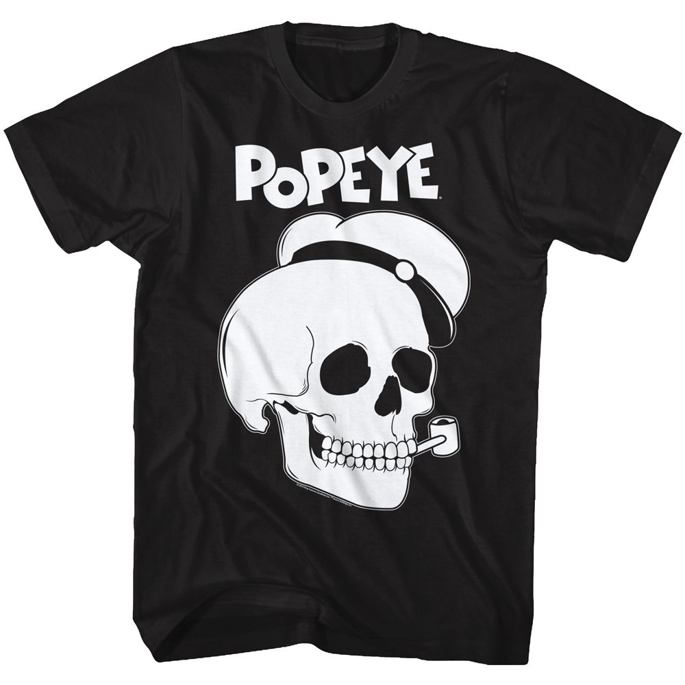 Popeye - Pop Skull - Short Sleeve - Adult - T-Shirt