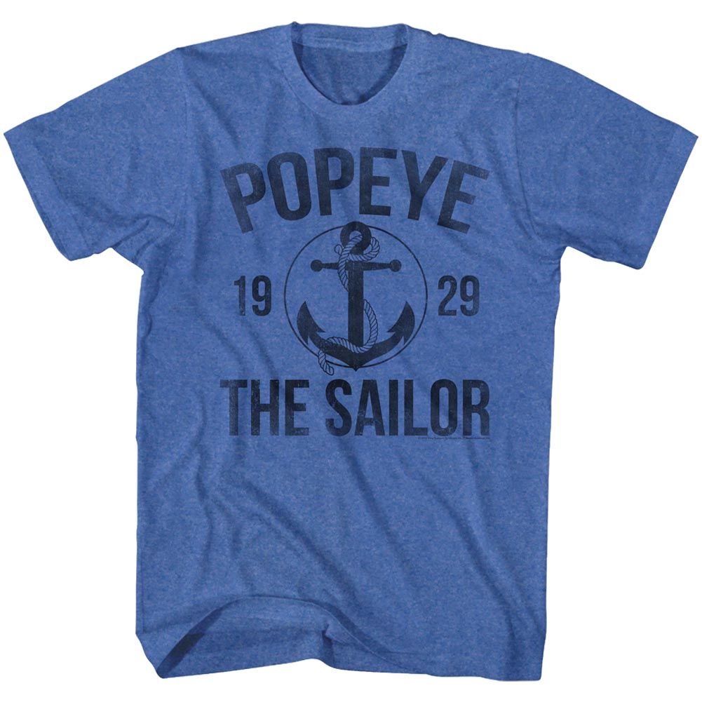 Popeye - Anchor - Short Sleeve - Heather - Adult - T-Shirt