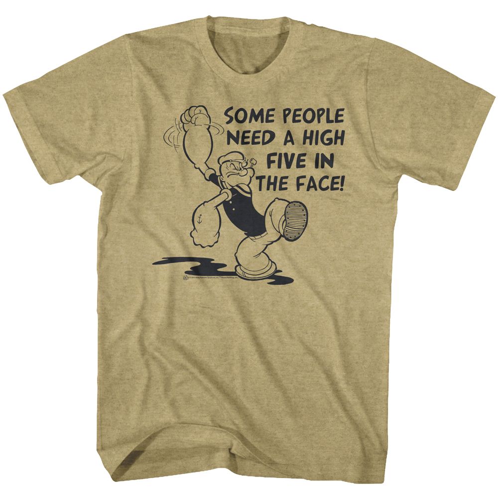 Popeye - Hi 5 - Short Sleeve - Heather - Adult - T-Shirt