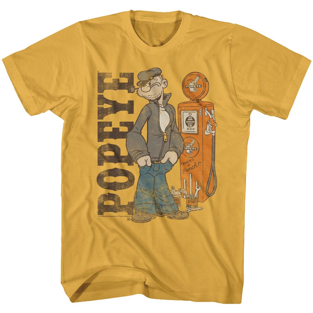 Popeye - Pumpin Gas - Short Sleeve - Adult - T-Shirt