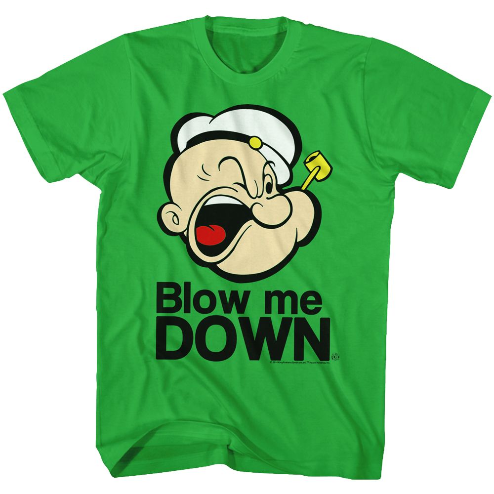 Popeye - Blow Me Down 2 - Short Sleeve - Adult - T-Shirt