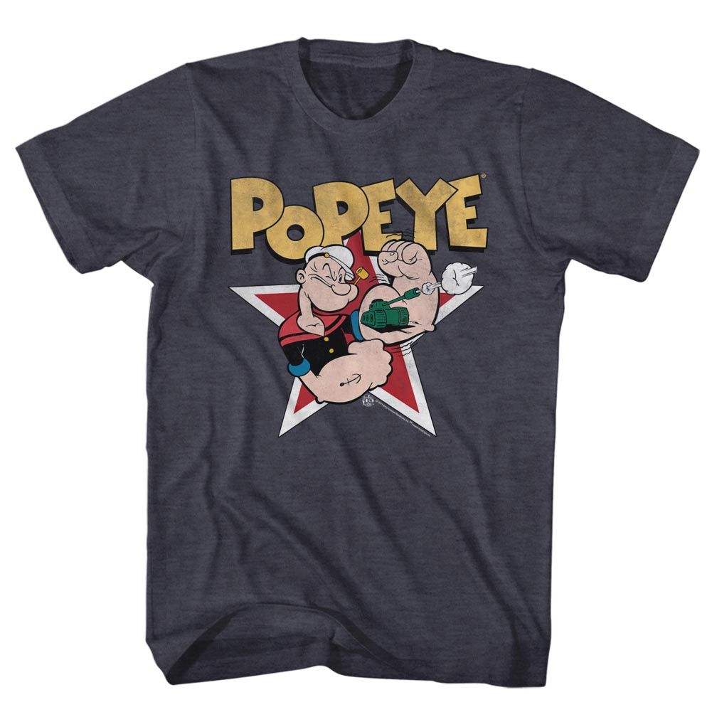 Popeye - Star - Short Sleeve - Heather - Adult - T-Shirt