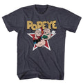 Popeye - Star - Short Sleeve - Heather - Adult - T-Shirt