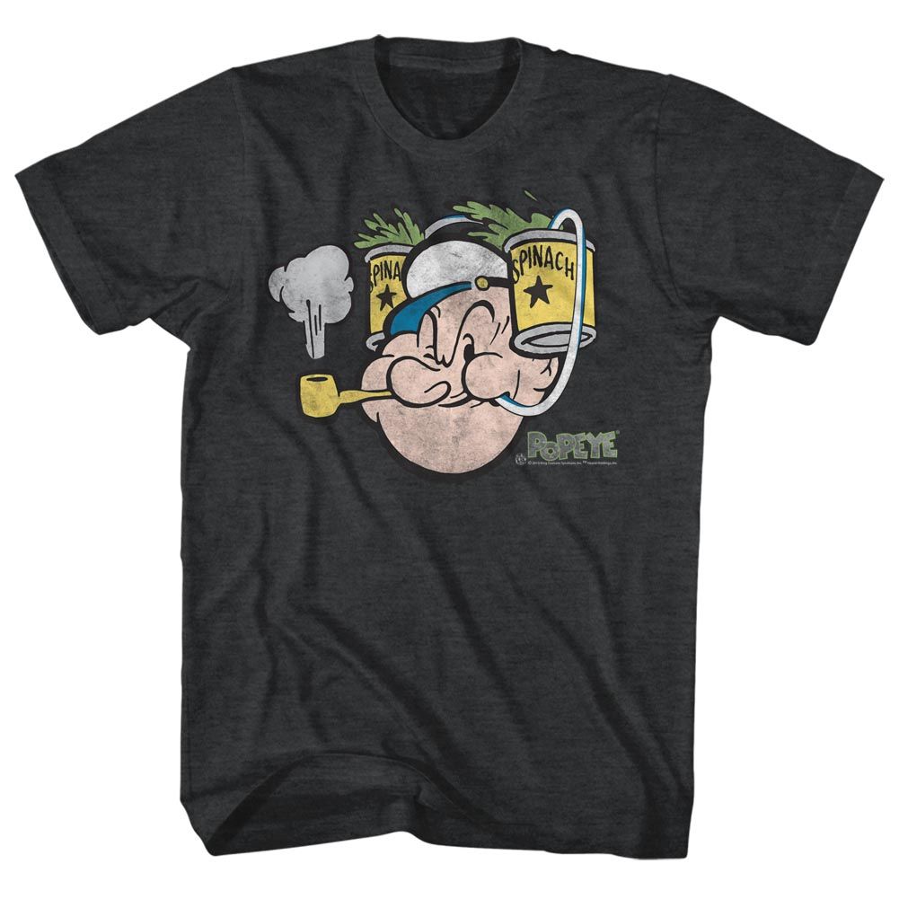 Popeye - Spinach - Short Sleeve - Heather - Adult - T-Shirt