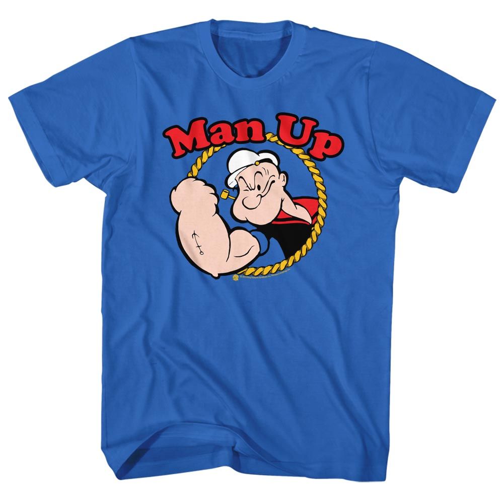 Popeye - Man Up - Short Sleeve - Adult - T-Shirt