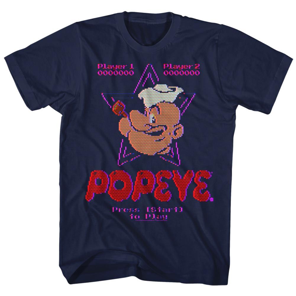 Popeye - Old Game - Short Sleeve - Adult - T-Shirt