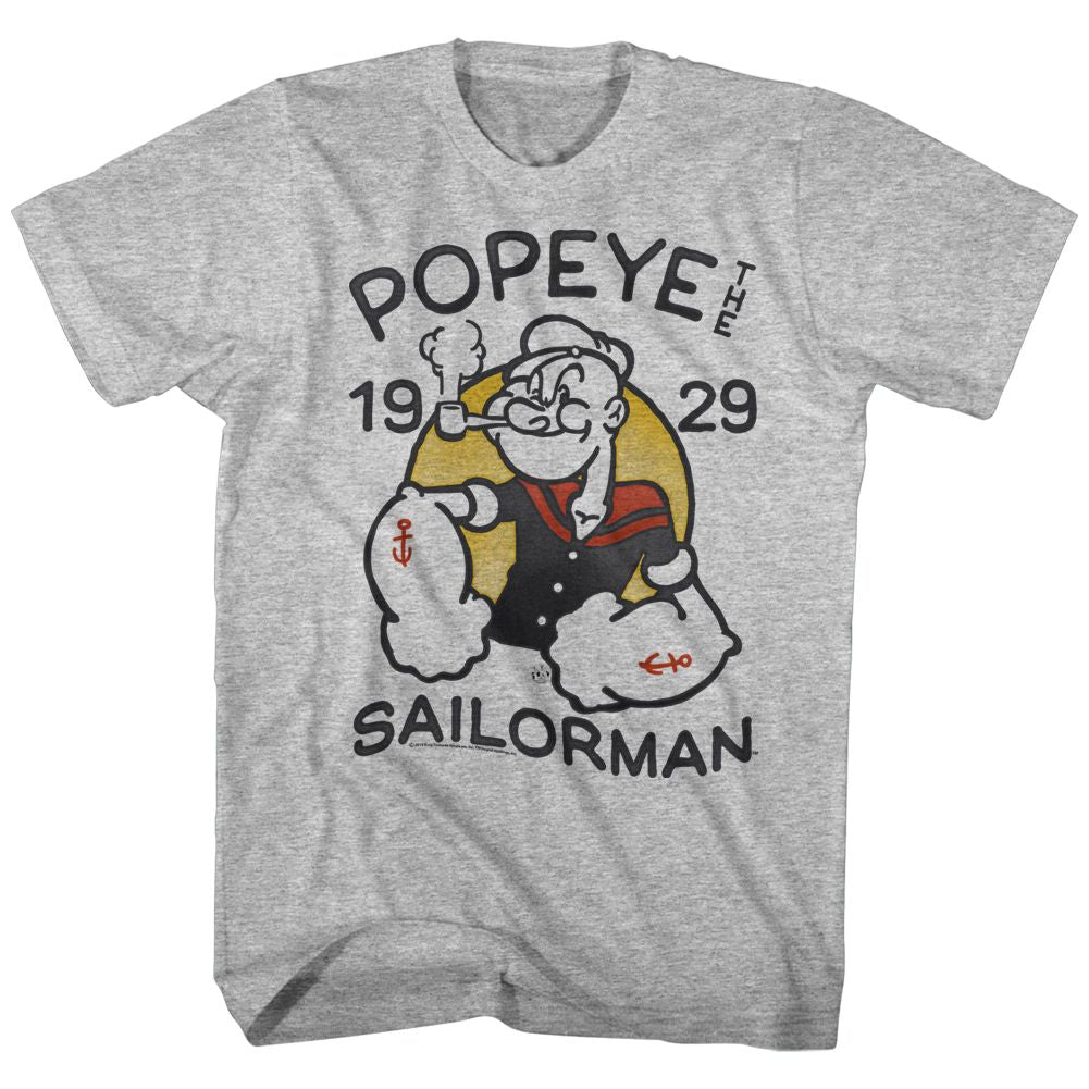 Popeye - Old Tat - Short Sleeve - Heather - Adult - T-Shirt