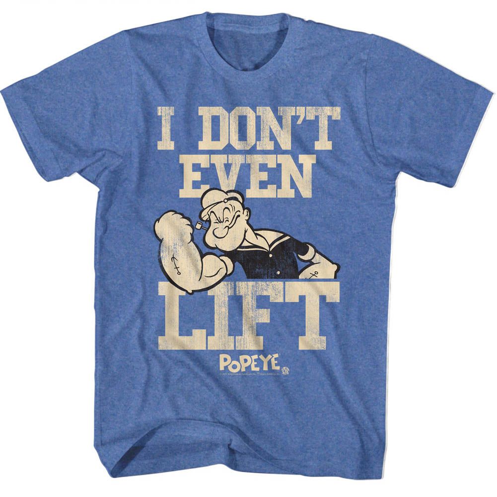 Popeye - No Liftin - Short Sleeve - Heather - Adult - T-Shirt