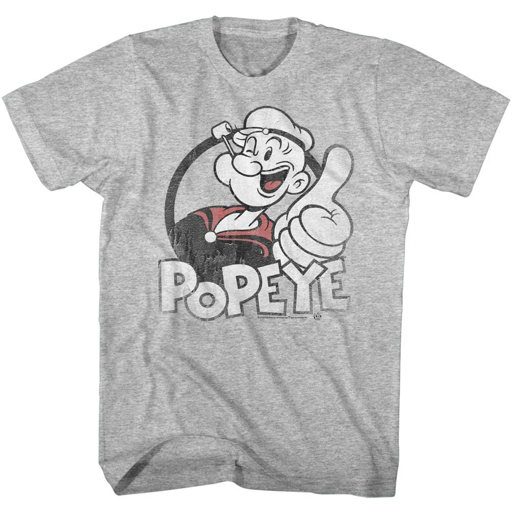 Popeye - Thumbs Up - Short Sleeve - Heather - Adult - T-Shirt