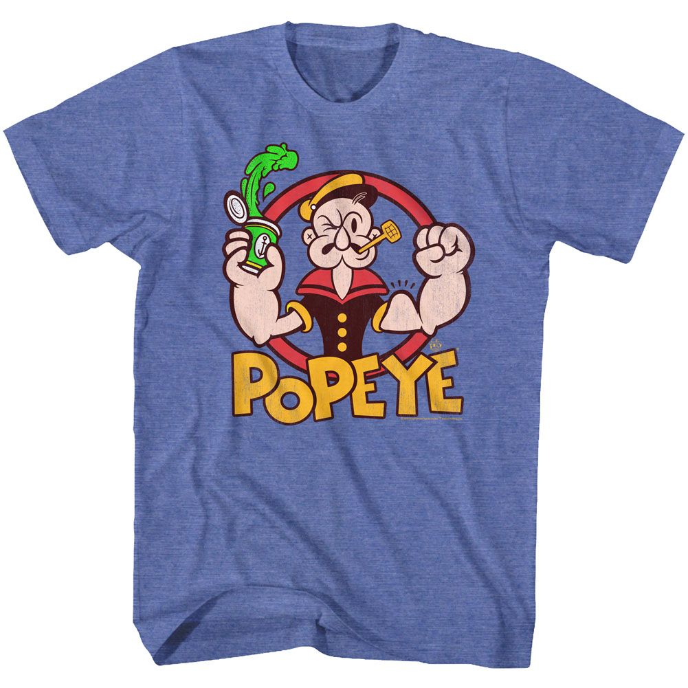 Popeye - Spinach 2 - Short Sleeve - Heather - Adult - T-Shirt