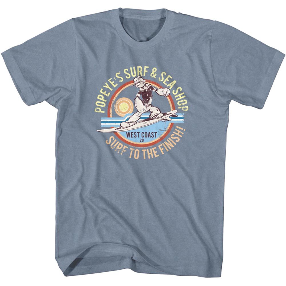 Popeye - Surf - Short Sleeve - Heather - Adult - T-Shirt