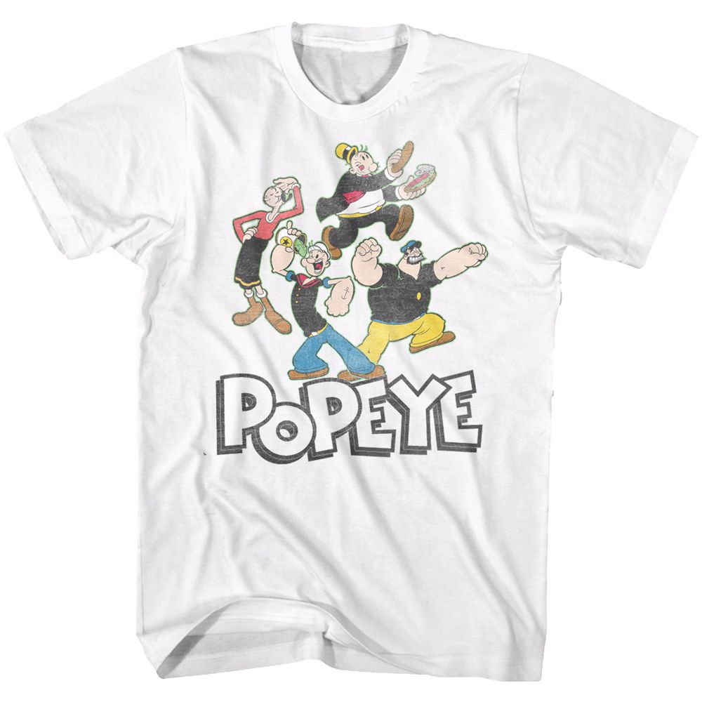 Popeye - Pop Group - Short Sleeve - Adult - T-Shirt