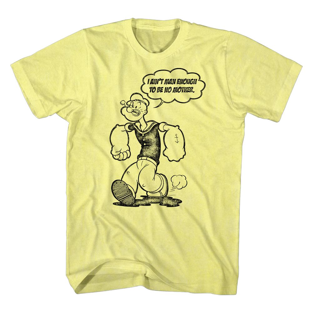 Popeye - Man Enough - Short Sleeve - Heather - Adult - T-Shirt