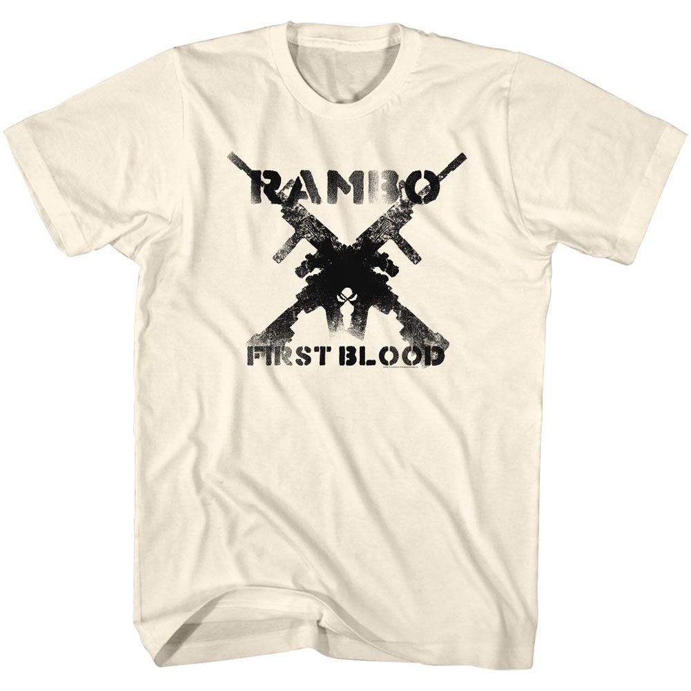 Rambo - Guns - Short Sleeve - Adult - T-Shirt