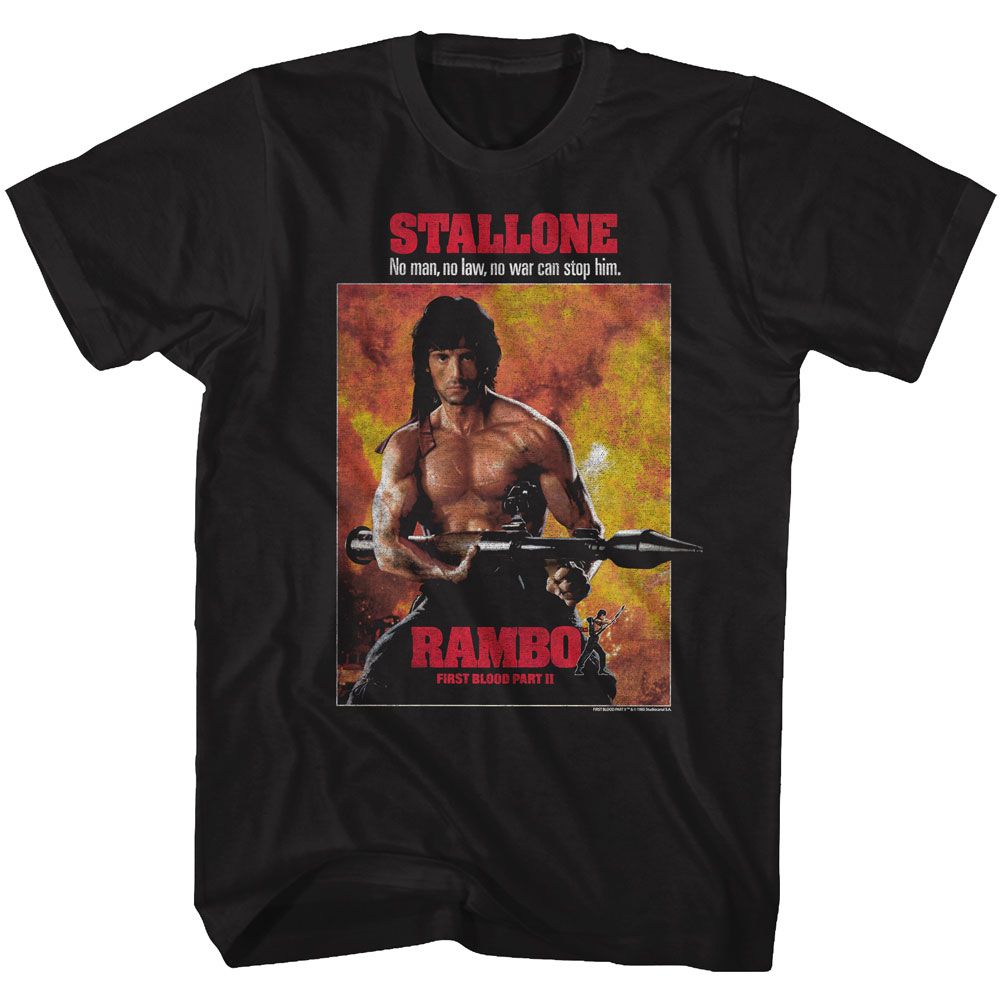Rambo - Part II - Short Sleeve - Adult - T-Shirt