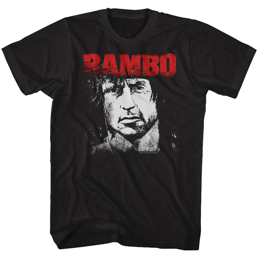 Rambo - Red & White - Short Sleeve - Adult - T-Shirt
